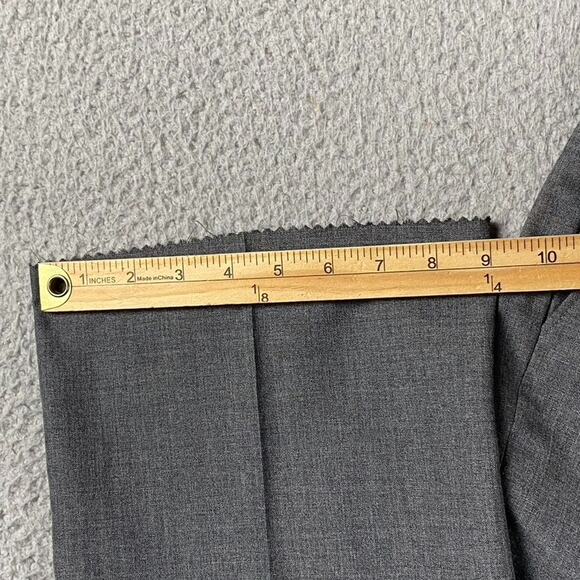 VTG Ohio State University Block O Trouser Dress Pants Men's 32x37 Gray Wool - Picture 6 of 11